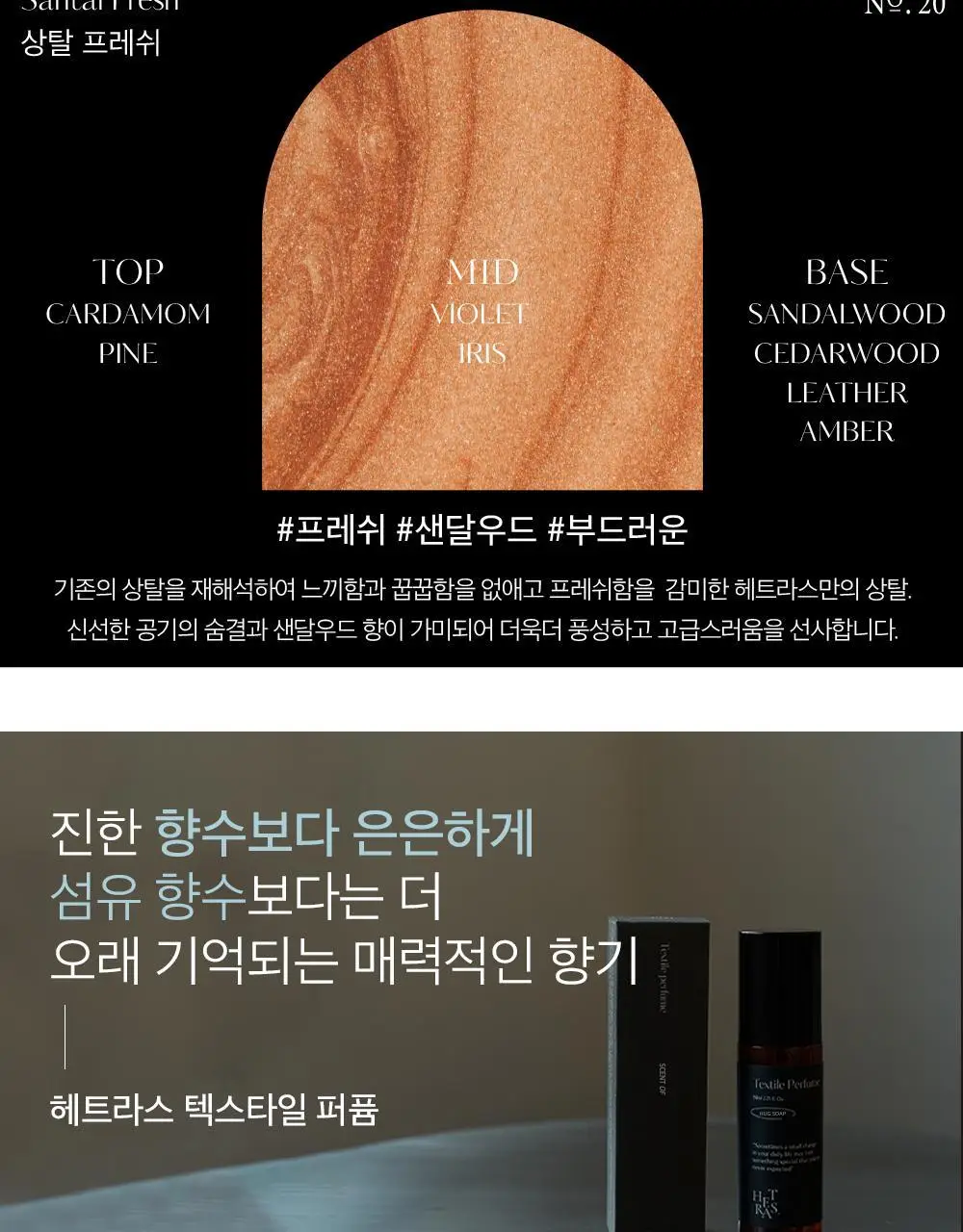 [오래남는 잔향] 헤트라스 텍스타일 퍼퓸 섬유향수 80ml 6종 택1 상세페이지 4